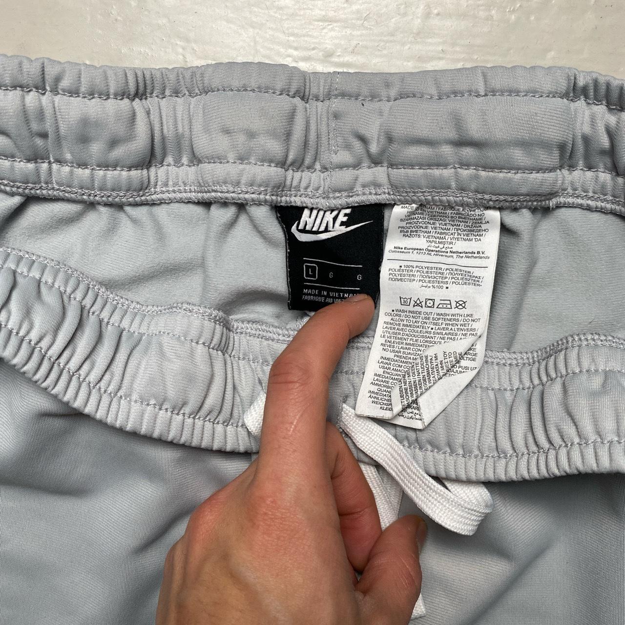 Nike Swoosh Silver and White Jogger Trackpants