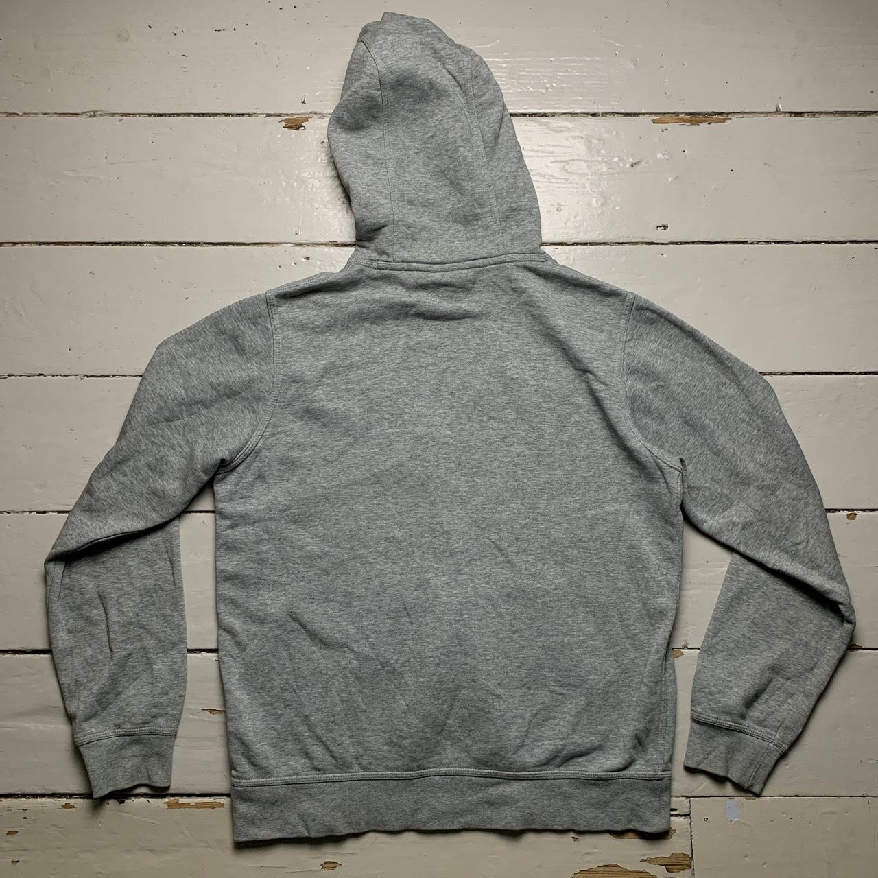 Nike Club Spellout Grey and White Hoodie