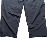 Nike Shox Black and Orange Vintage Shell Baggy Track Pant Bottoms (L)