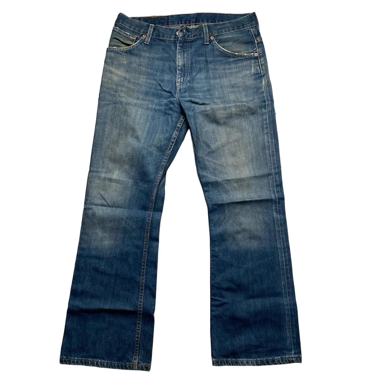 Levis 507 Navy Stonewashed Jeans (32W)