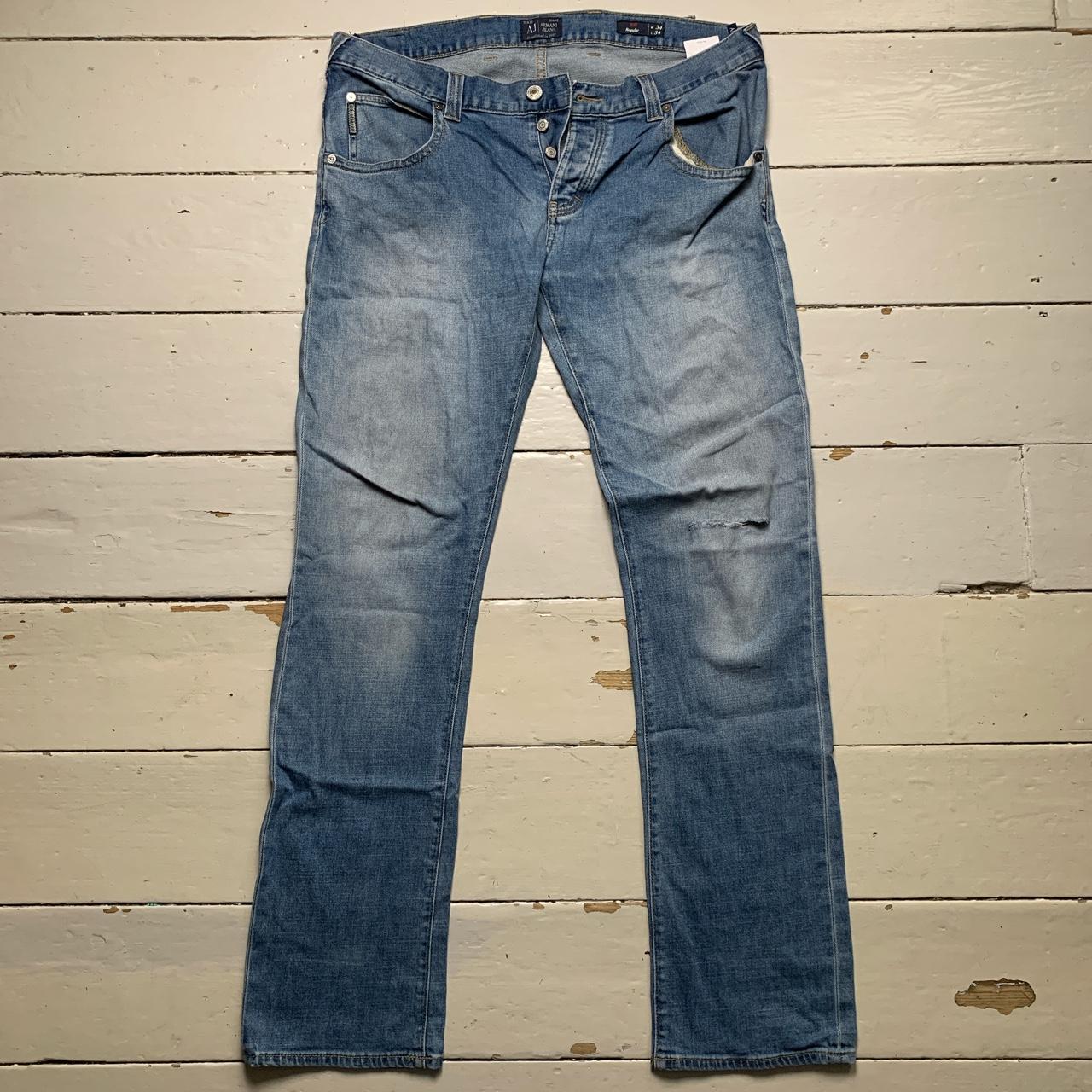 Armani J08 Slim Distressed Jeans