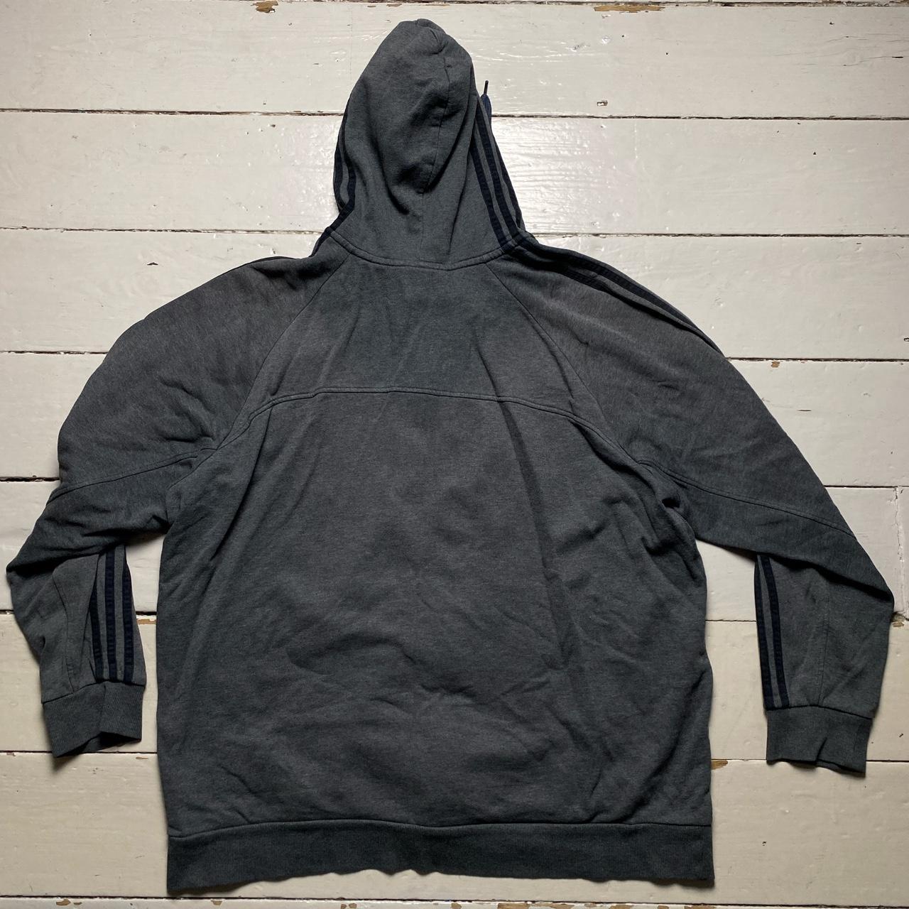 Adidas Performance Essentials Grey and Black Hoodie