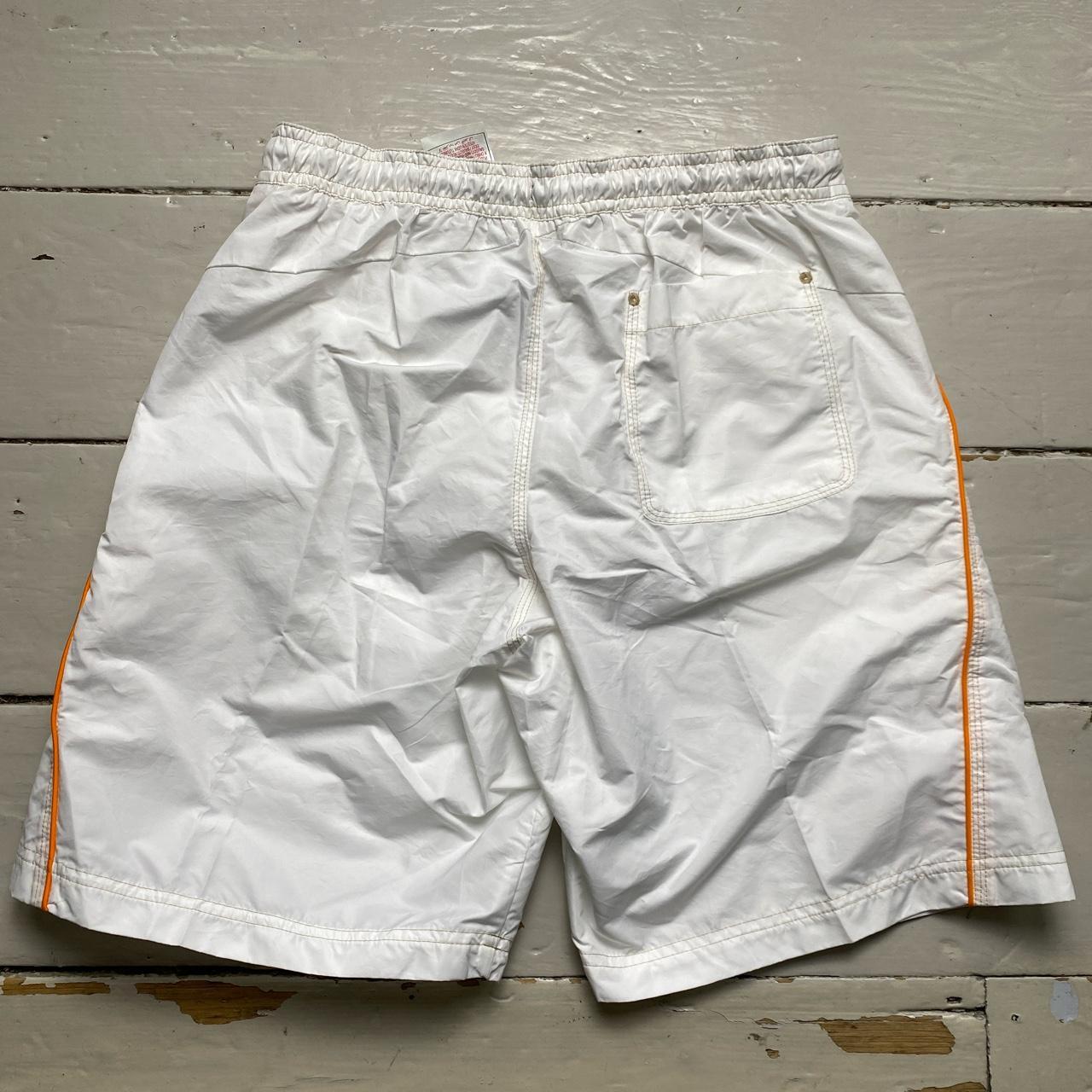 Nike Vintage Swoosh White Gold and Orange Shorts