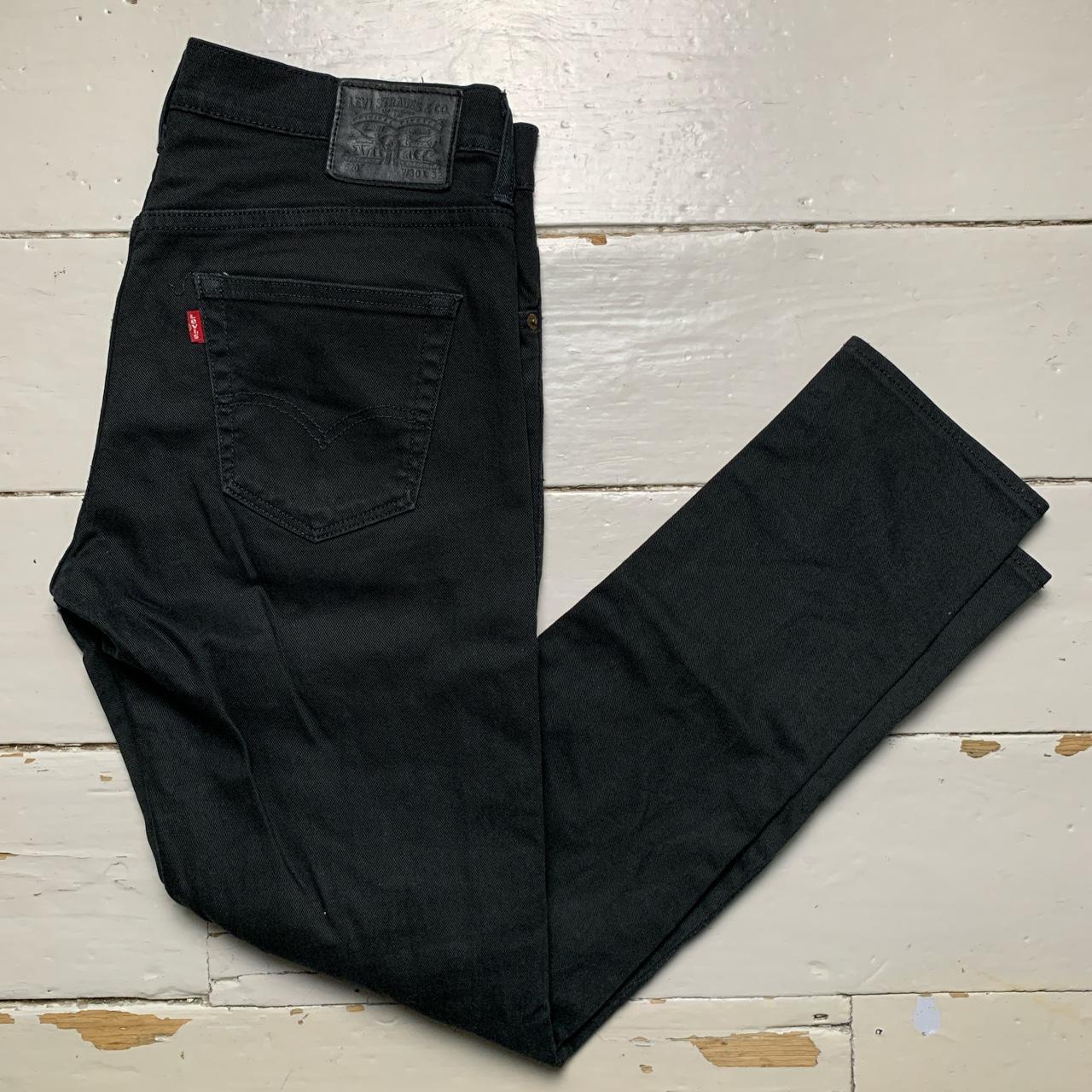 Levis Jet Black 520 Slim Jeans