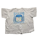 Flyin Fish Cropped Womens Grey Oversized T Shirt (L)