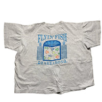 Flyin Fish Cropped Womens Grey Oversized T Shirt (L)