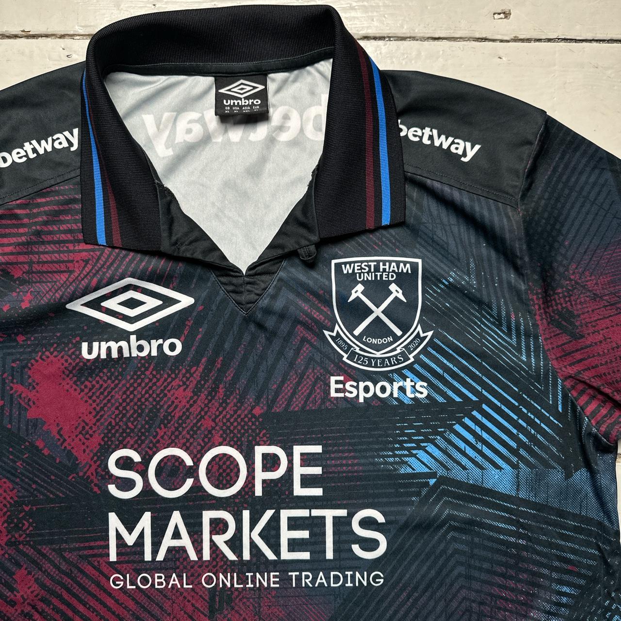 West Ham Umbro E Sports Polo Football Jersey