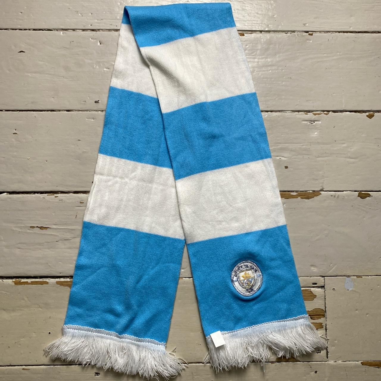 Manchester City Light Blue and White Scarf