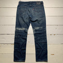 Levis 511 Navy Distressed Stonewash Jeans