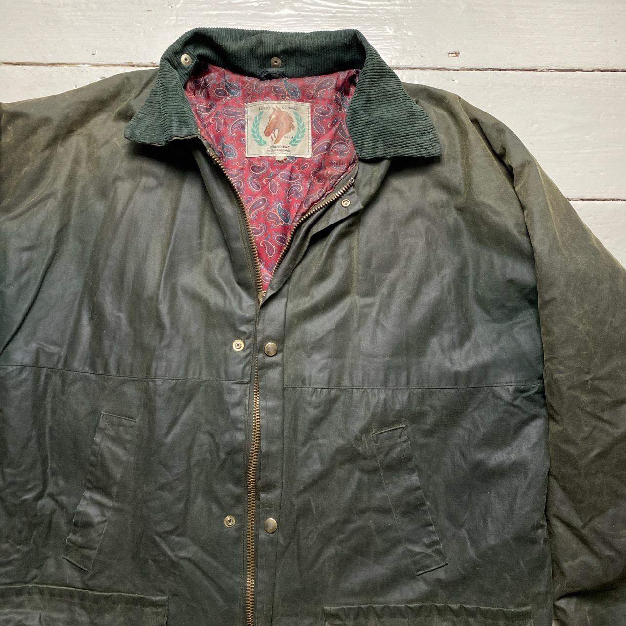 County Clothing Oilskin Green Jacket