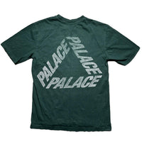 Palace Tri Ferg Bottle Green and White T Shirt (S)