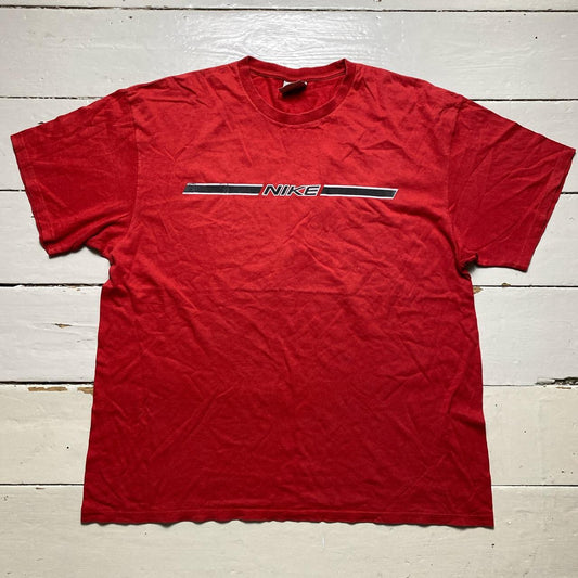 Nike Vintage Spellout T Shirt Red