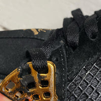 Jordan 4 Royalty Metallic Gold and Black Suede (UK 7.5)