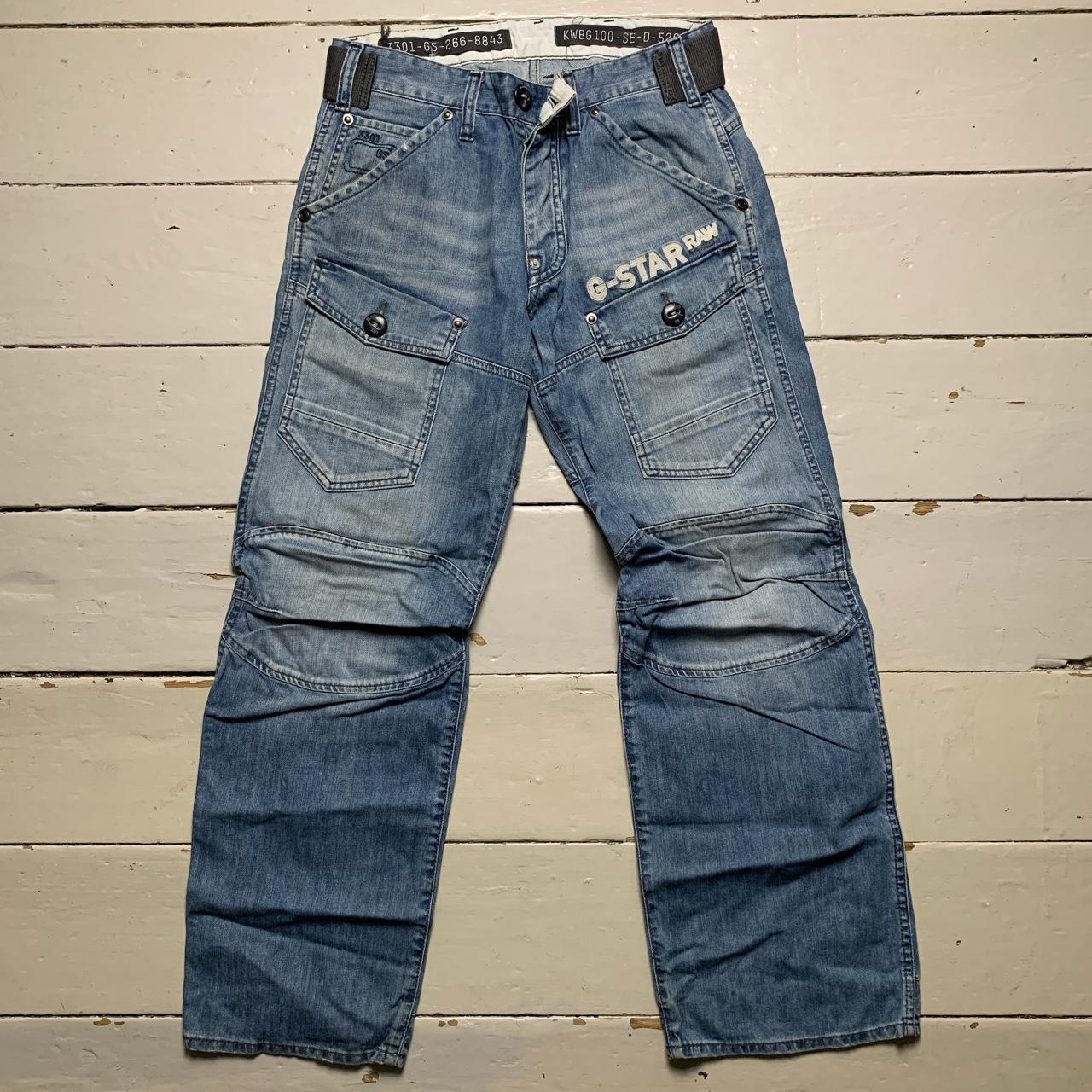 G Star Cargo Jeans Light Blue