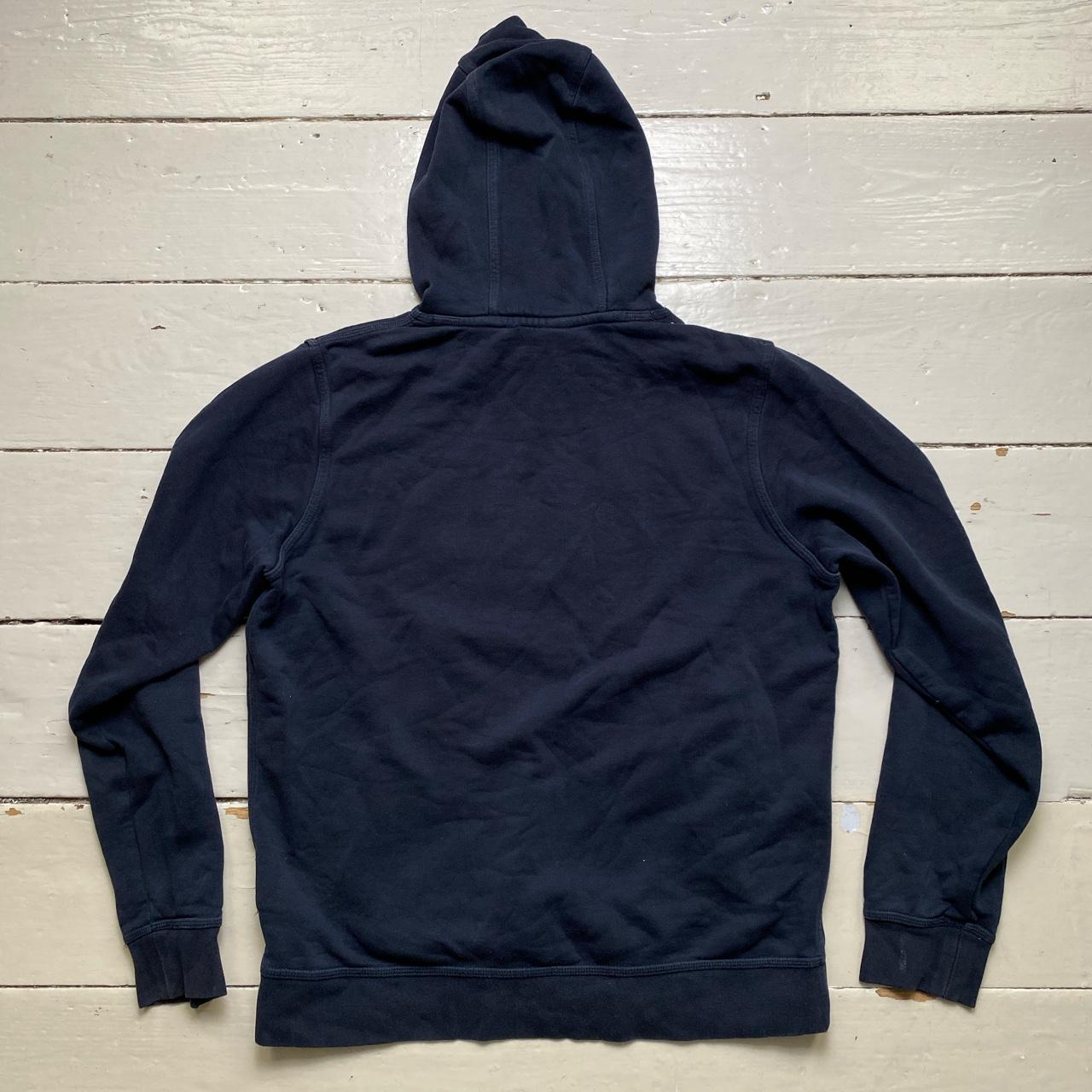 Nike Club Fabric Spellout Navy and White Hoodie