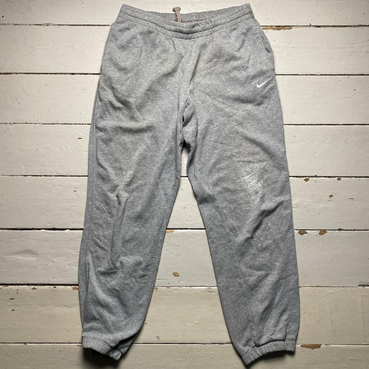 Nike Swoosh Grey and White Baggy Joggers