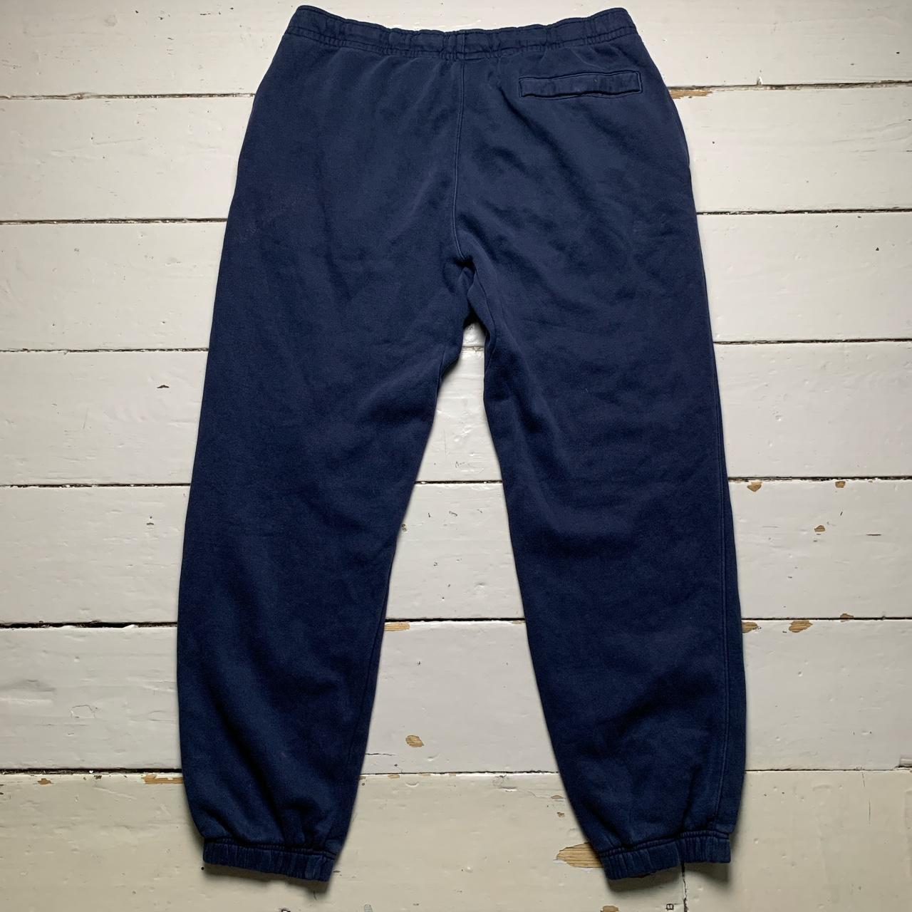Nike Club Contrast Stitch Navy and White Joggers