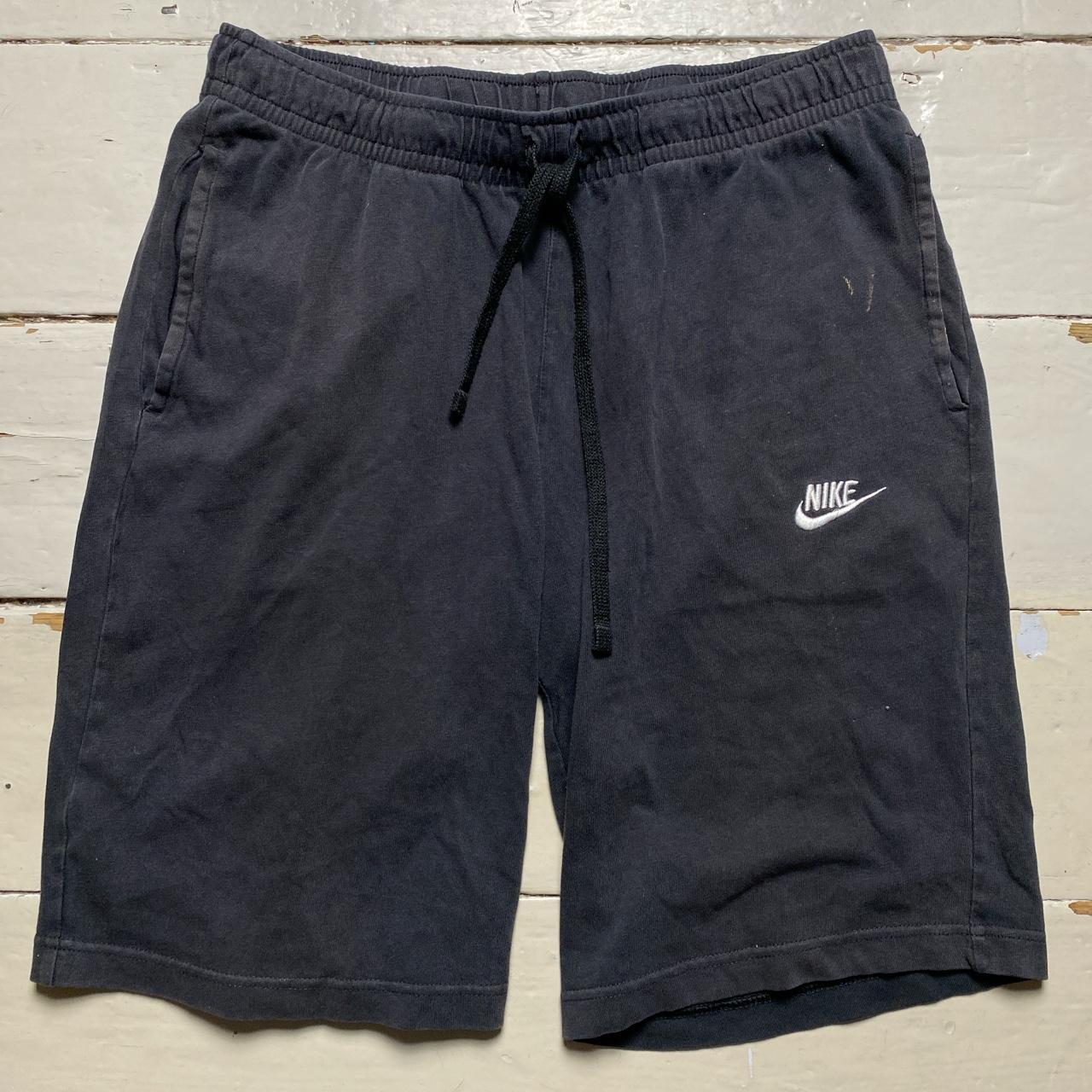 Nike Swoosh Black and White Shorts