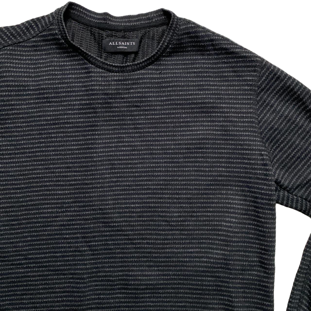 All Saints Black and Grey Jumper (M)