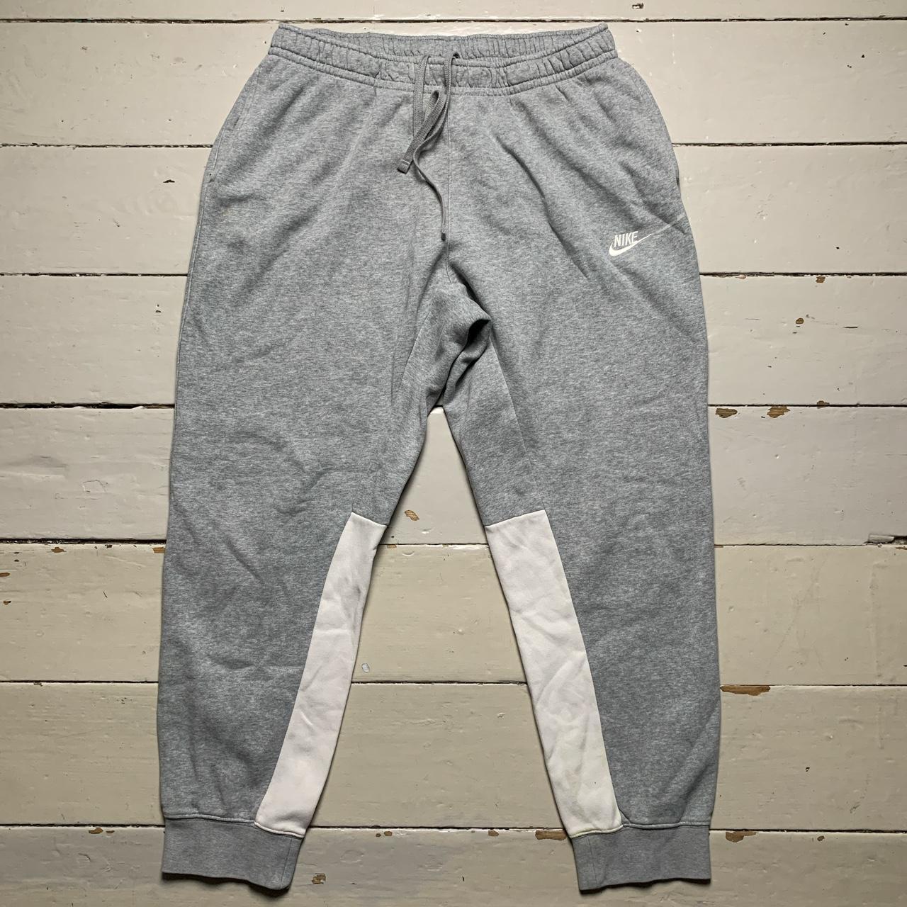 Nike Swoosh Grey and White Joggers