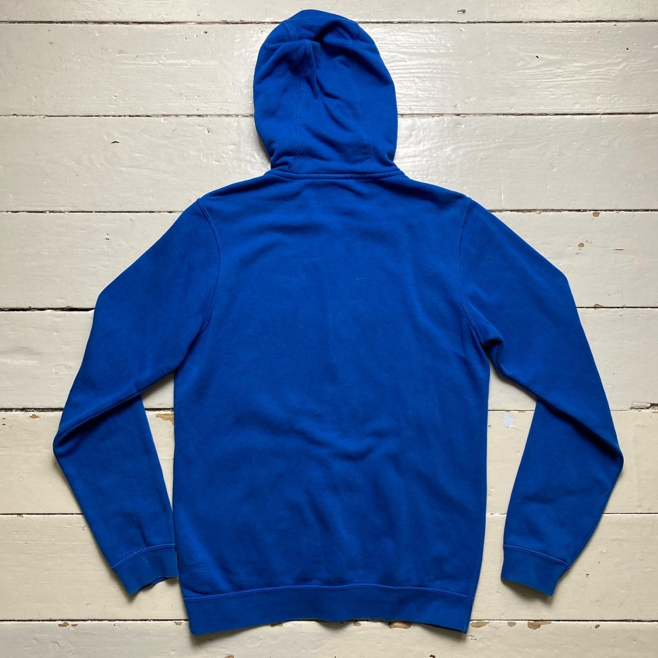 Nike Swoosh Blue and White Hoodie and Joggers Full Tracksuit