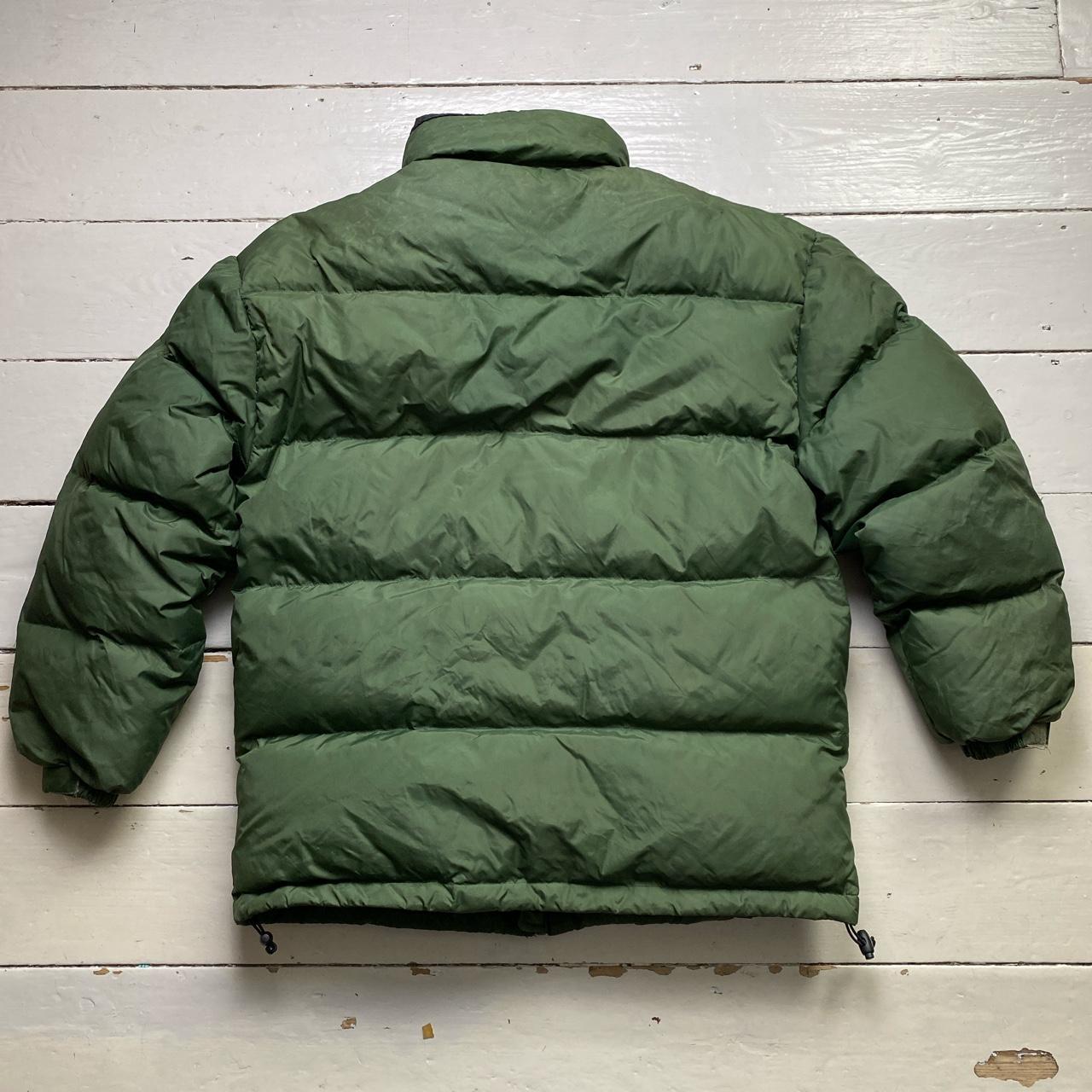 Reebok Oversized Vintage Green and Black Puffer Coat