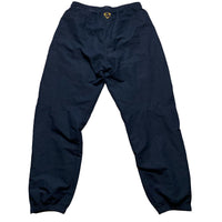 Nike Football Arsenal Vintage y2k Navy and Yellow Swoosh Shell Trackpant Bottoms (M)
