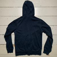 Nike Swoosh Navy and White Hoodie