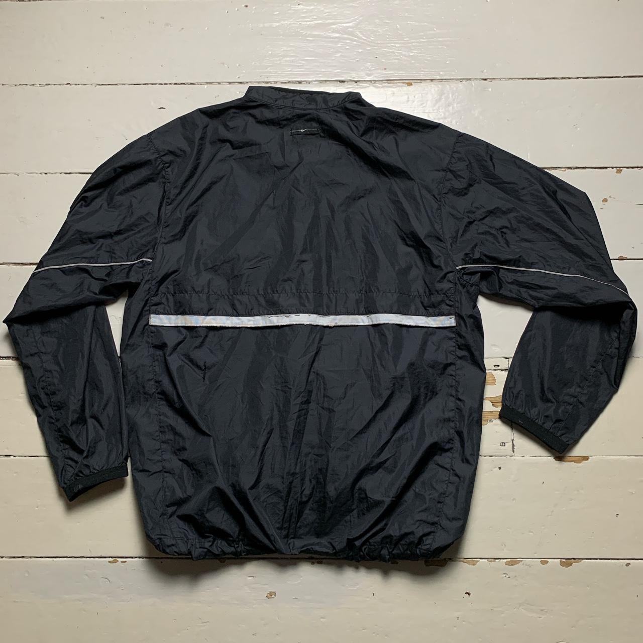 Nike Swoosh Vintage Shell Jacket Black and White