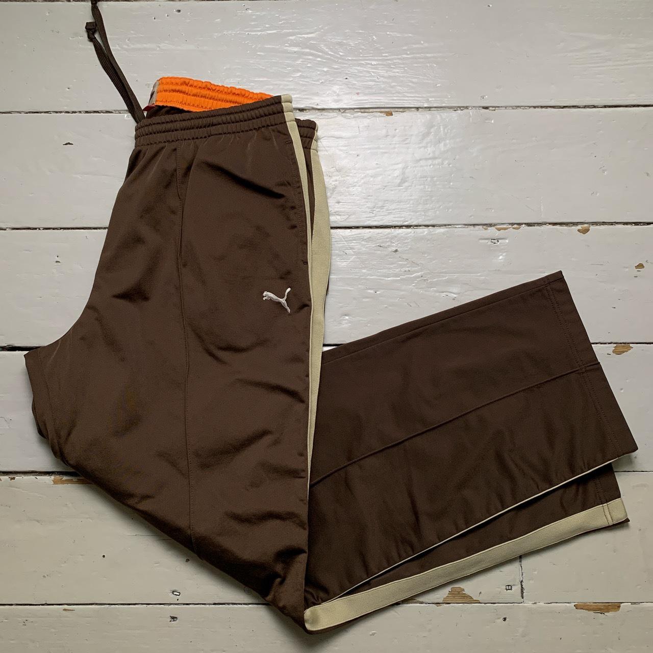 Puma Vintage Brown and Cream Track Pant Joggers