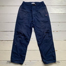 Fila Vintage Baggy Cargo Trousers Navy and White