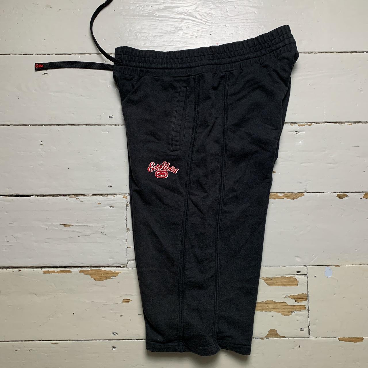 Ecko UNLTD Black and Red Jogger Shorts