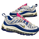 Nike Air Max 98 Blue Pink Yellow and White (UK 4)