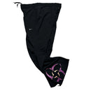 Nike Vintage Swoosh Black White and Floral Baggy Parachute Track Pant Bottoms( XL)