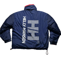 Helly Hansen Reversible Navy and Red Puffer Jacket (2XL)