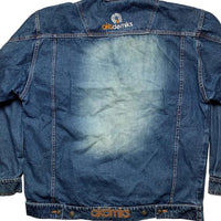 Akademiks Vintage Navy Stonewash Denim Jacket (XL)