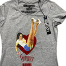 Fiorucci Naomi Campbell Grey Short Sleeve T Shirt (M)