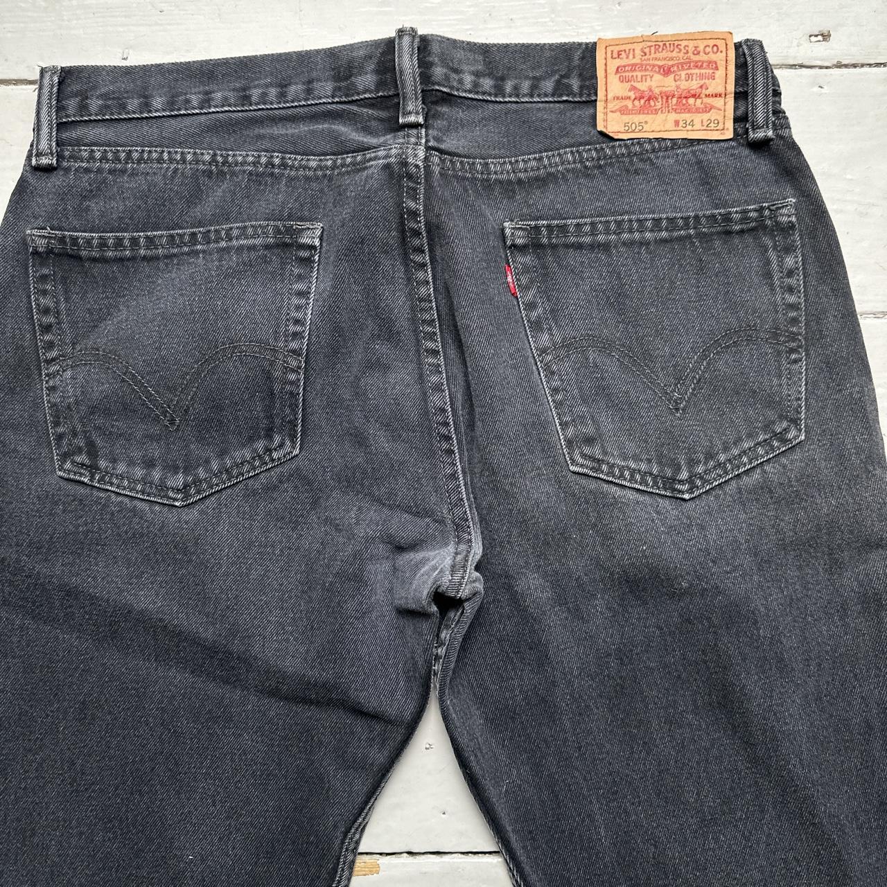 Levis 505 Baggy Dark Grey Black Jeans