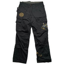 Ringspun Vintage Eagle Snake Japanese Embroidery Cargo Parachute Baggy Trousers (W36)