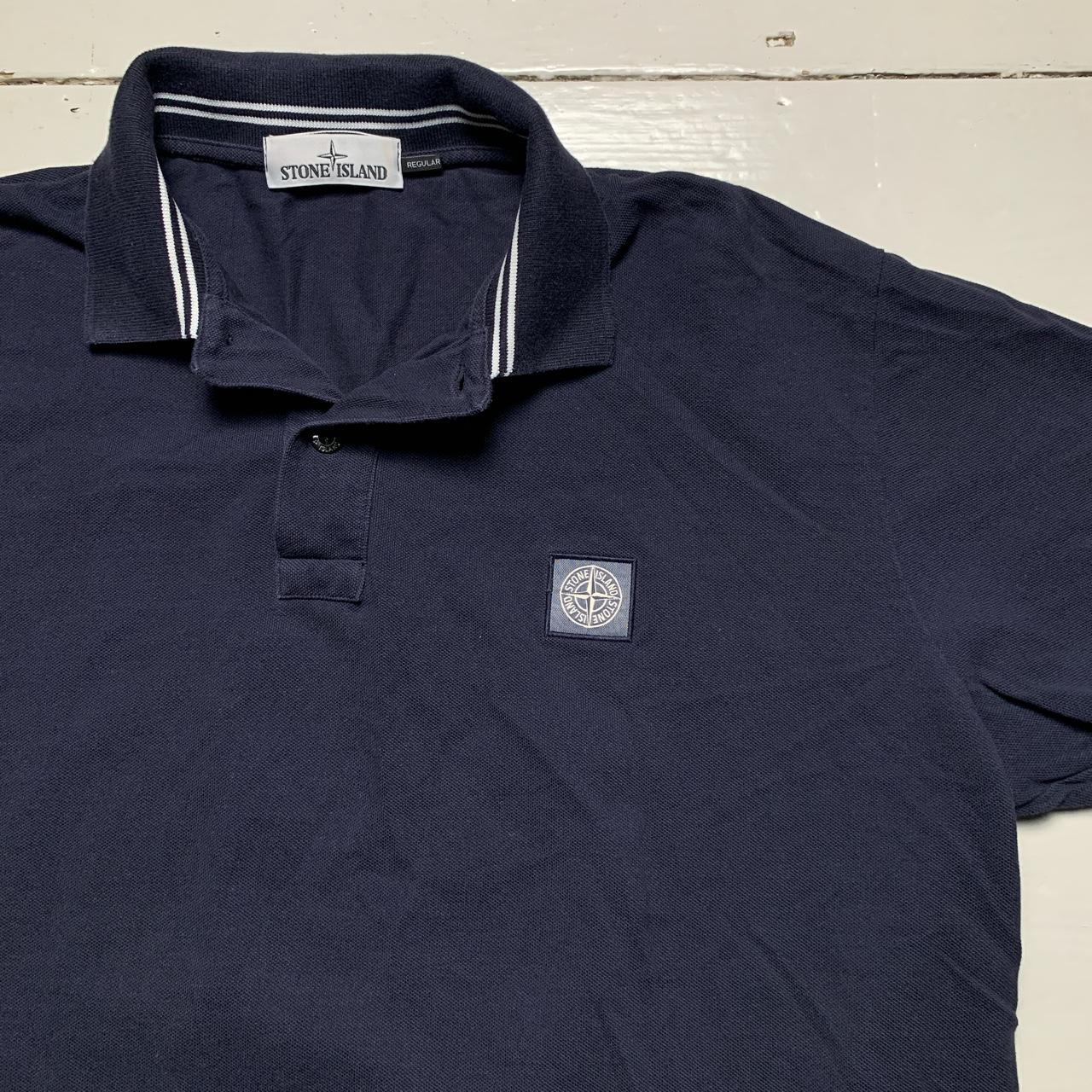 Stone Island Navy Polo Shirt