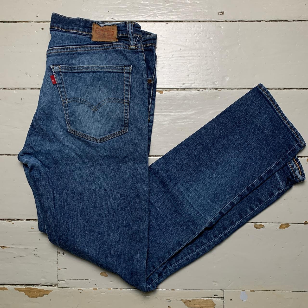 Levis 511 Navy Distressed Knee Jeans