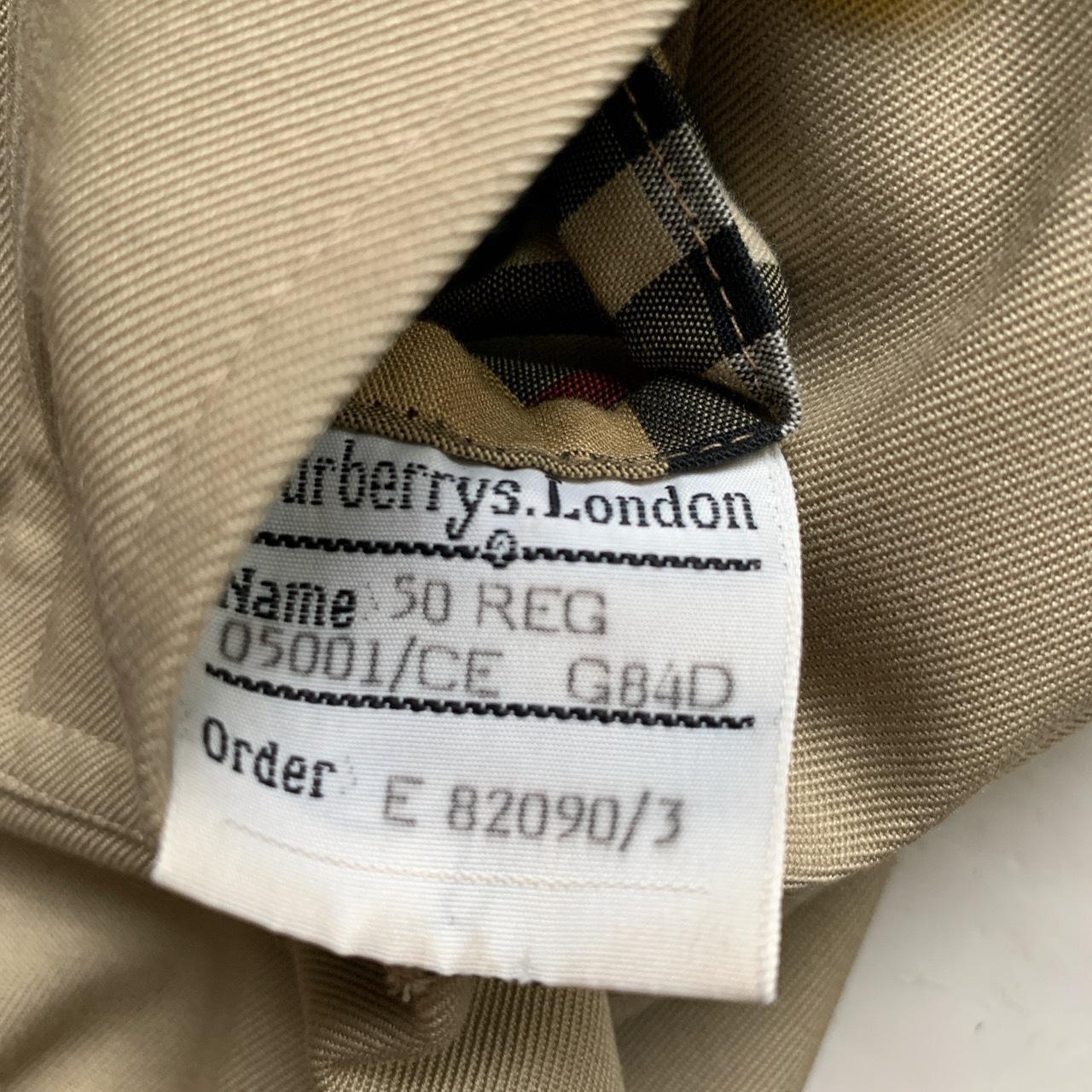Burberrys Burberry Vintage Womens Trench Coat Jacket with Belt (XL)