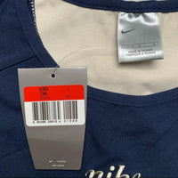 Nike Vintage Spellout Crop Navy Womens T Shirt