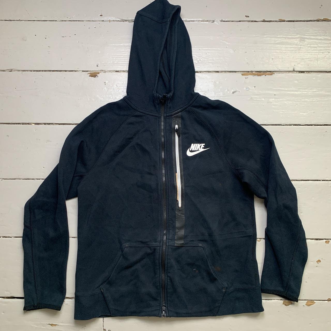 Nike Swoosh Black and White Hoodie