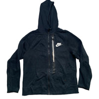 Nike Swoosh Black and White Hoodie (XS)
