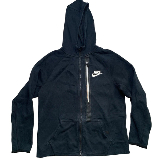Nike Swoosh Black and White Hoodie (XS)