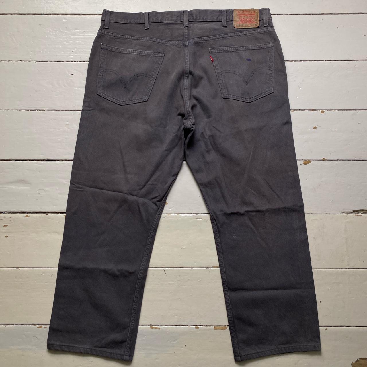 Levis 505 Baggy Grey Faded Jeans