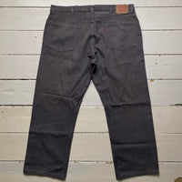 Levis 505 Baggy Grey Faded Jeans
