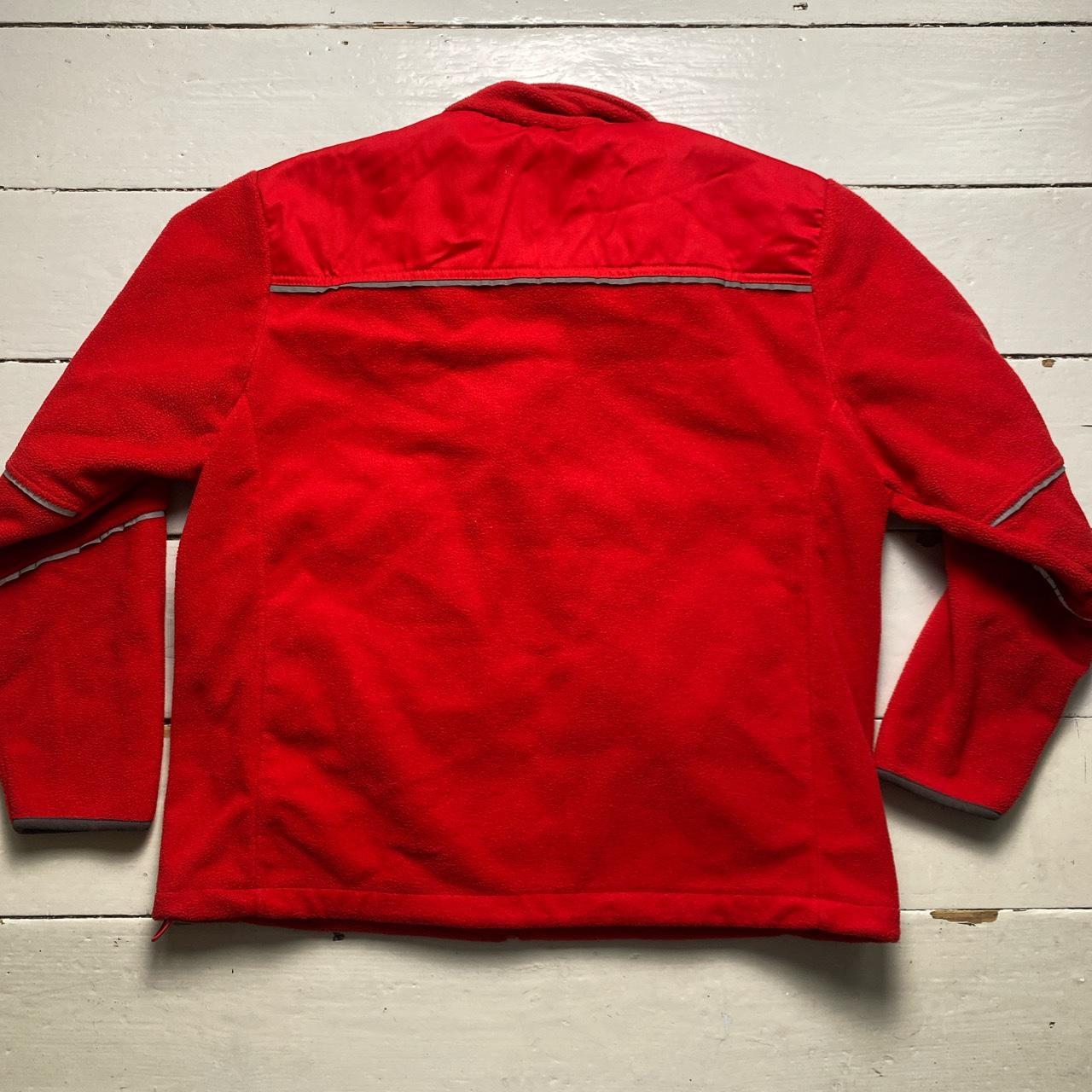 Royal Mail Fleece Red Reflective Zip Jumper