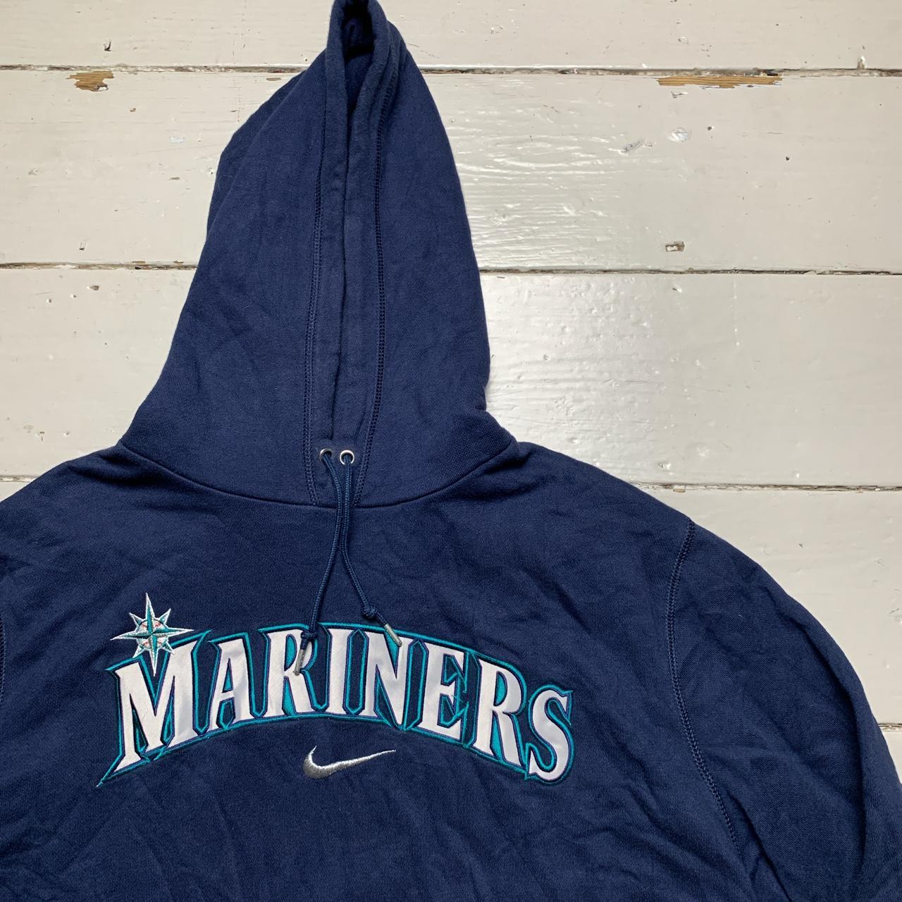 Nike Centre Swoosh Mariners Navy Vintage Hoodie